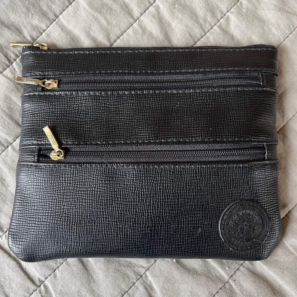 Gianfranco Ferre Black Leather Little Bag